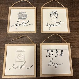 NWOT Laundry Room Decor